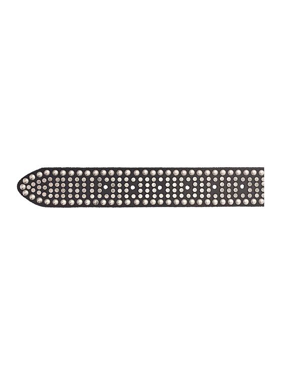 b.belt Riva-bælte i læder med nitter