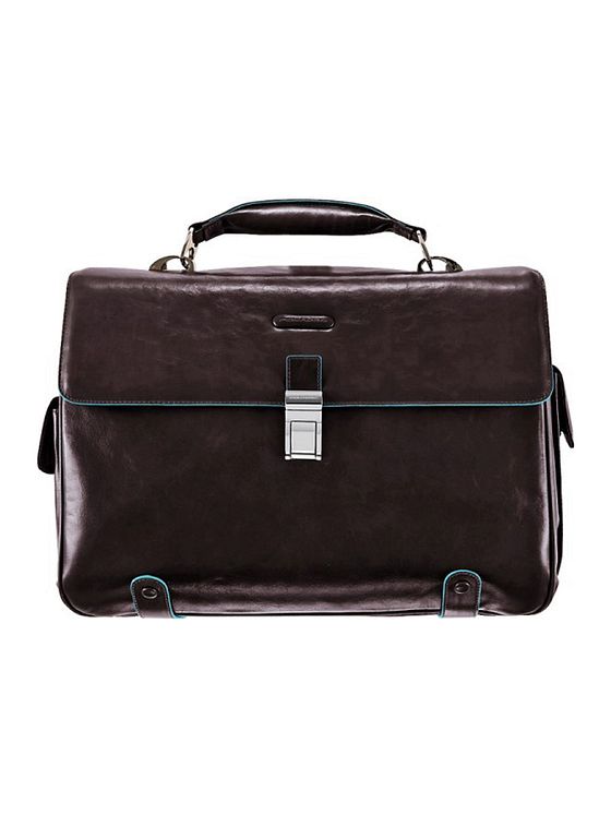 Piquadro Blue Square dokumentmappe I læder 44 cm rum til bærbar computer Piquadro Blue Square dokumentmappe I læder 44 cm rum til bærbar computer