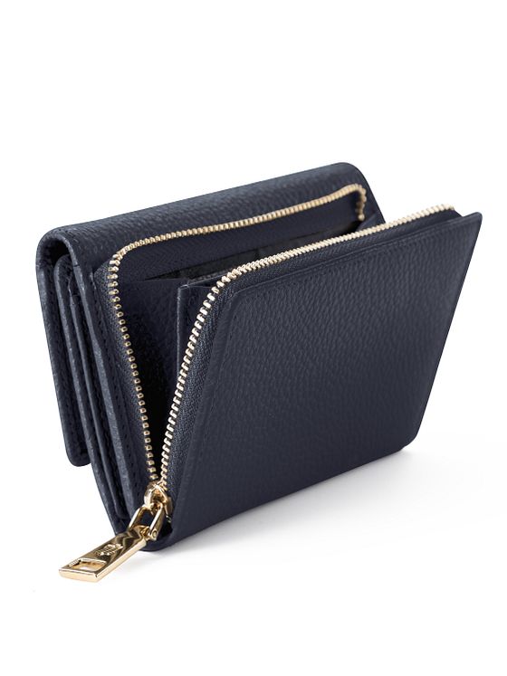 Lazarotti Bologna Kožená peněženka XL s přihrádkou na zip kůže 14 cm