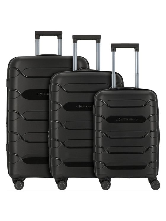 Polestream Strz by Asteroid 4 kolečka Sada kufrů 3-dílný s roztažitelným záhybem