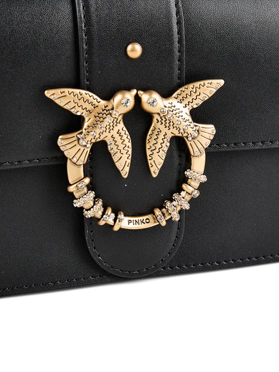 PINKO Love One Crossbody-laukku Nahka 21 cm