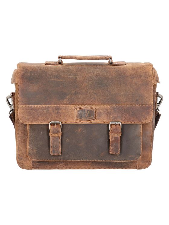 Pride and Soul Kuffert i læder med 37 cm rum til bærbar computer Pride and Soul Kuffert i læder med 37 cm rum til bærbar computer