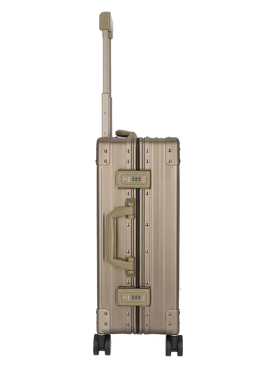 Aleon Traveler International kabinväska med 4-hjulig konstruktion i Aluminium, 55 cm