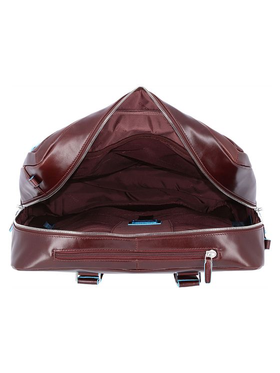 Piquadro Blue Square 2-hjulet business-trolley i læder med 36 cm rum til bærbar computer Piquadro Blue Square 2-hjulet business-trolley i læder med 36 cm rum til bærbar computer