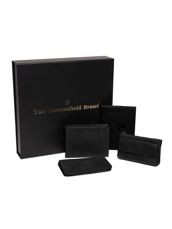 The Chesterfield Brand Pung gavesæt 4-delt læder 12 cm