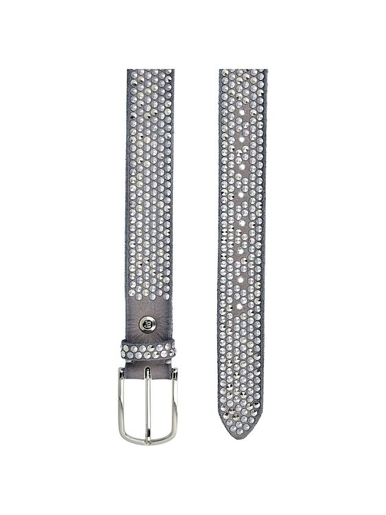 b.belt Bælte i læder med nitter