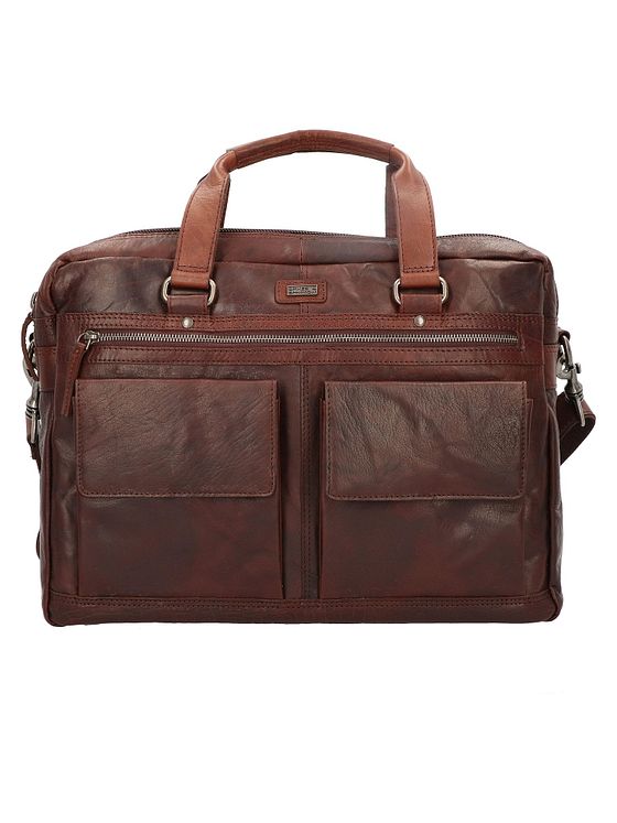 Spikes & Sparrow Dokumentmappe i læder med 41 cm rum til bærbar computer