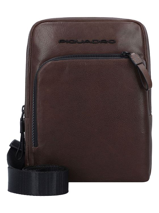 Piquadro Harper skuldertaske i læder 18 cm