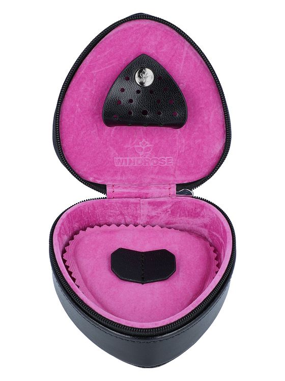 Windrose Merino Moda smykkeæske i læder 9 cm