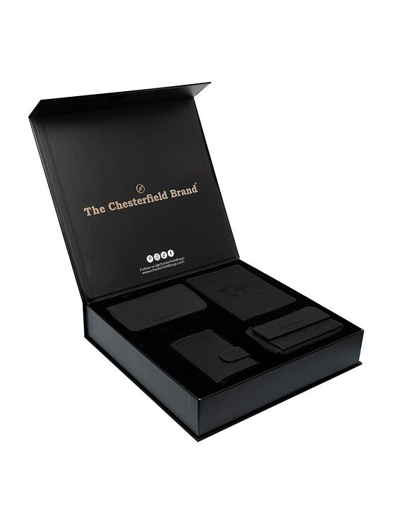 The Chesterfield Brand Kreditkortholder 4-delt gavesæt i læder 7 cm The Chesterfield Brand Kreditkortholder 4-delt gavesæt i læder 7 cm