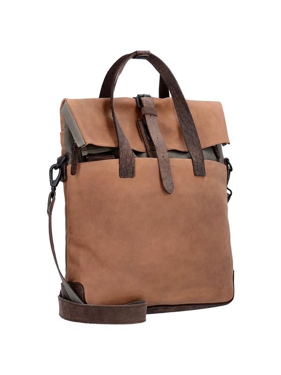 Harold's Twister aktovka s funkcí batohu kožená 34 cm přihrádka na notebook