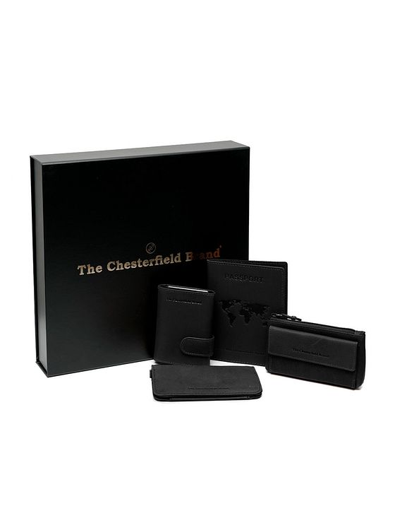 The Chesterfield Brand Kreditkortholder 4-delt gavesæt i læder 7 cm The Chesterfield Brand Kreditkortholder 4-delt gavesæt i læder 7 cm
