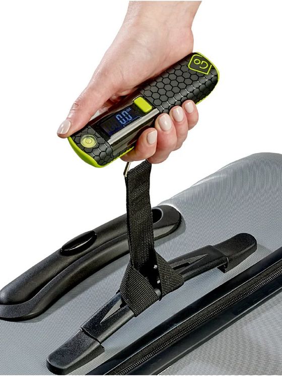 Go Travel Elektrisk + elektronisk udstyr bærbar vægt 12 cm med målebånd og vaterpas