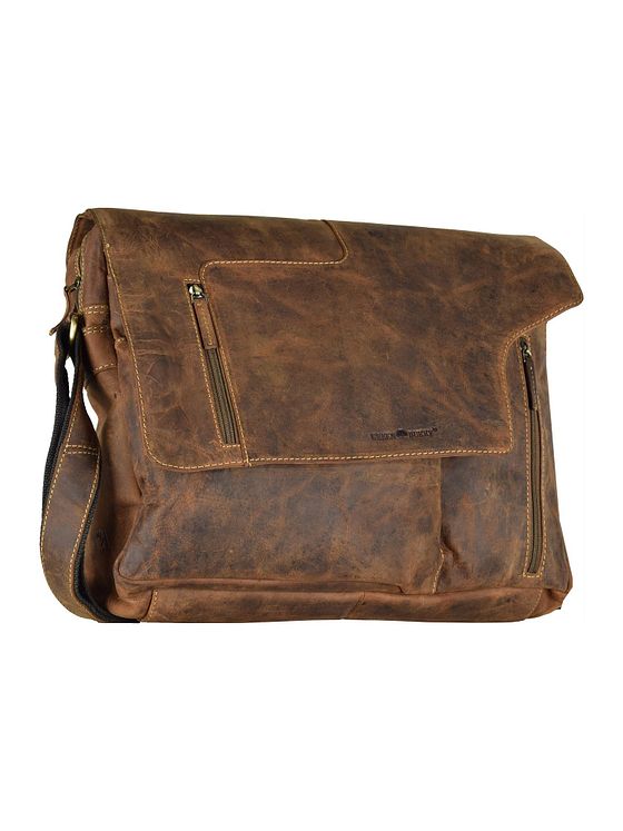 Greenburry Vintage Revolver Bag skuldertaske læder 40 cm