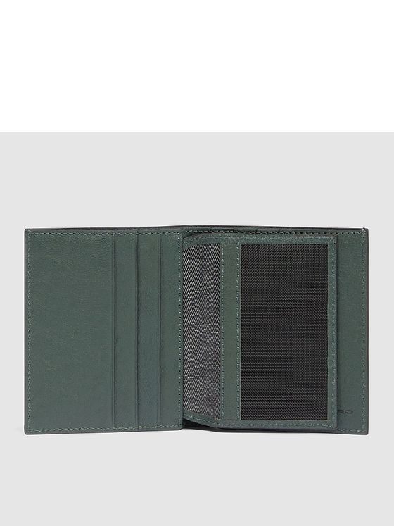 Piquadro Black Square Kreditkortetui RFID-beskyttelse Læder 9 cm