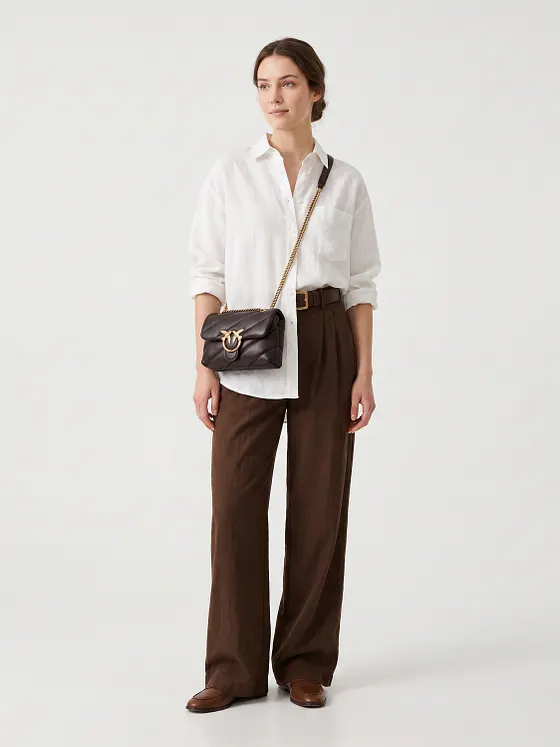 PINKO Love Puff Crossbody-väska Läder 21 cm PINKO Love Puff Crossbody-väska Läder 21 cm
