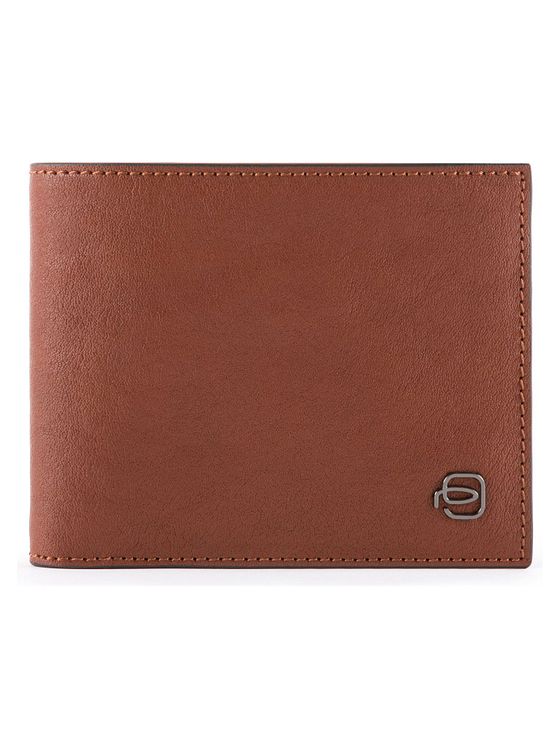 Piquadro Sort firkantet pung i læder 11 cm