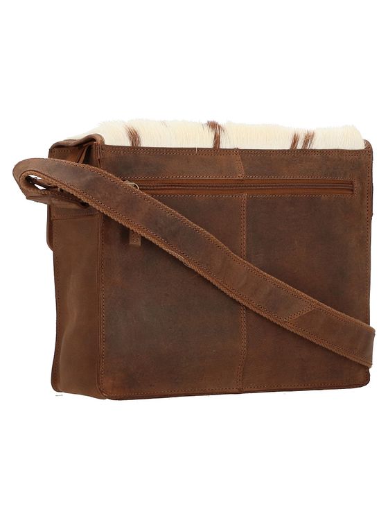 Greenland Nature Natural Combination skuldertaske i læder 32 cm