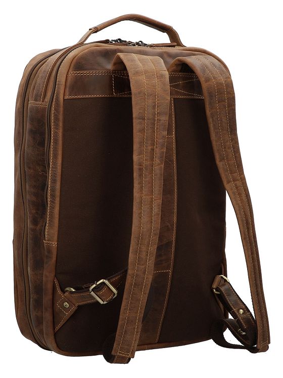 Greenburry Vintage cestovní batoh kožený 48 cm přihrádka na notebook