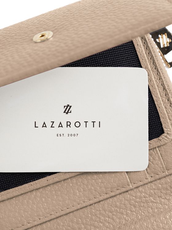 Lazarotti Bologna Kožená peněženka na zip Kožená 12 cm