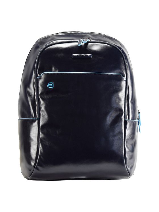 Piquadro Blå firkantet rygsæk læder 39 cm laptoprum Piquadro Blå firkantet rygsæk læder 39 cm laptoprum