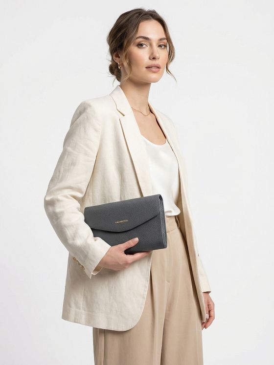 Lazarotti Bologna Leather Clutch skuldertaske i læder 23 cm