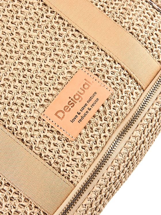 Desigual Raffia Skuldertaske 29 cm med strækfold