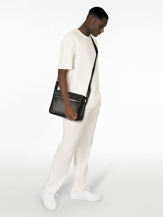 Boss Daxter Skuldertaske Læder 23 cm