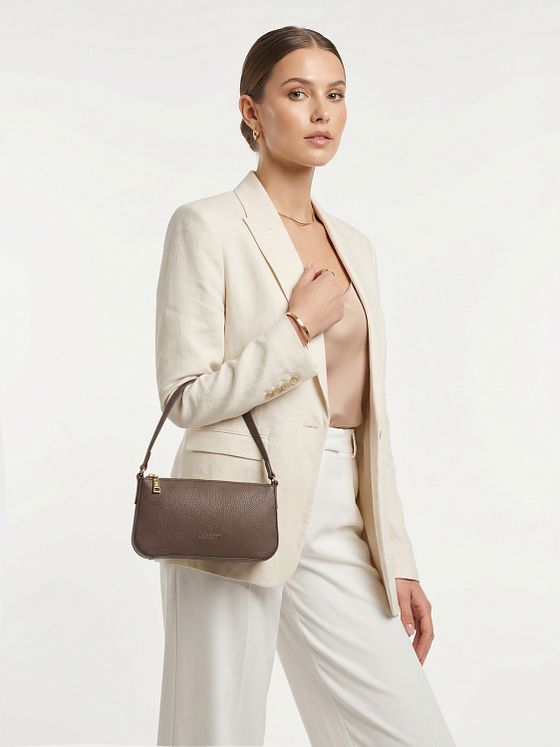 Lazarotti Bologna Leather Pochette taška přes rameno kůže 22 cm