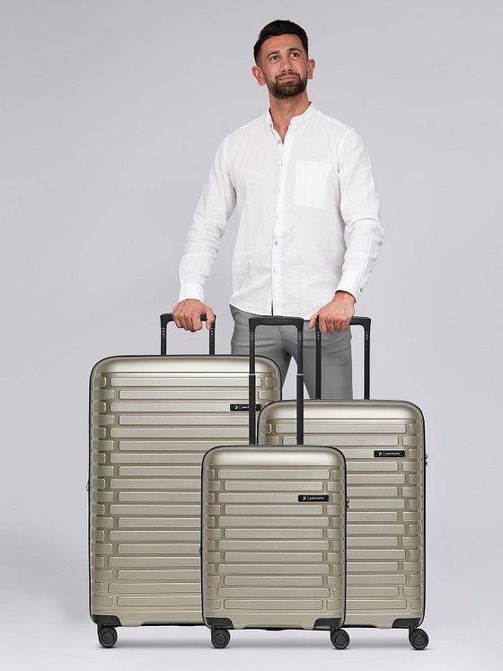 Pactastic Collection 04 THE THREE SET + 4 hjul Kuffert 3-delt med strækfold