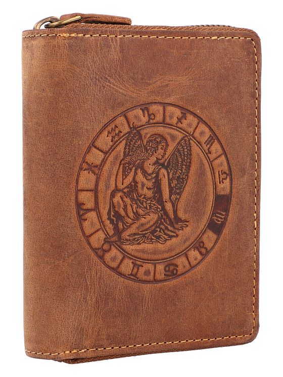 Greenburry Vintage pung med stjernetegn i læder 10 cm Greenburry Vintage pung med stjernetegn i læder 10 cm