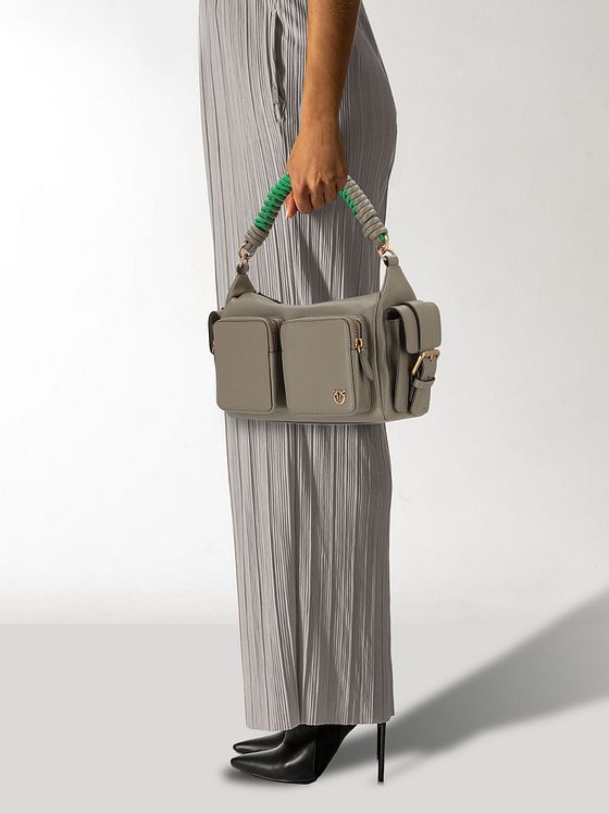 PINKO Cargo Skuldertaske Læder 31 cm