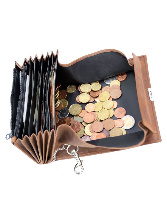 Alassio Tjenerpung i læder 18,5 cm