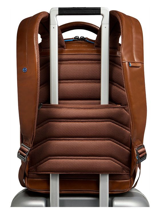 Piquadro Blue Square Daypack RFID-beskyttelse Læder 39 cm Laptoprum