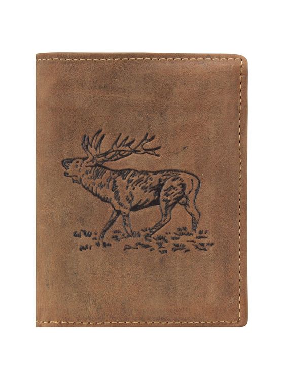Greenburry Vintage Hirsch-pung i hjortelæder 9,5 cm