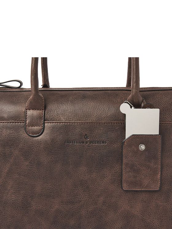 Castelijn & Beerens Carisma skuldertaske RFID-læder 40 cm laptoprum