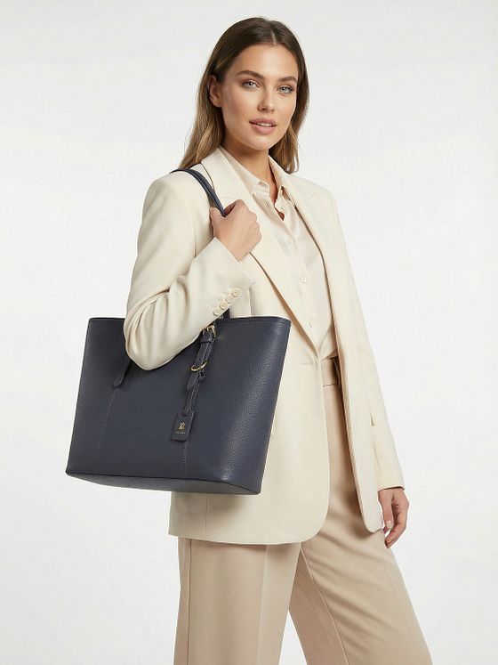 Lazarotti Bologna læder XL shopper taske læder 35 cm Lazarotti Bologna læder XL shopper taske læder 35 cm