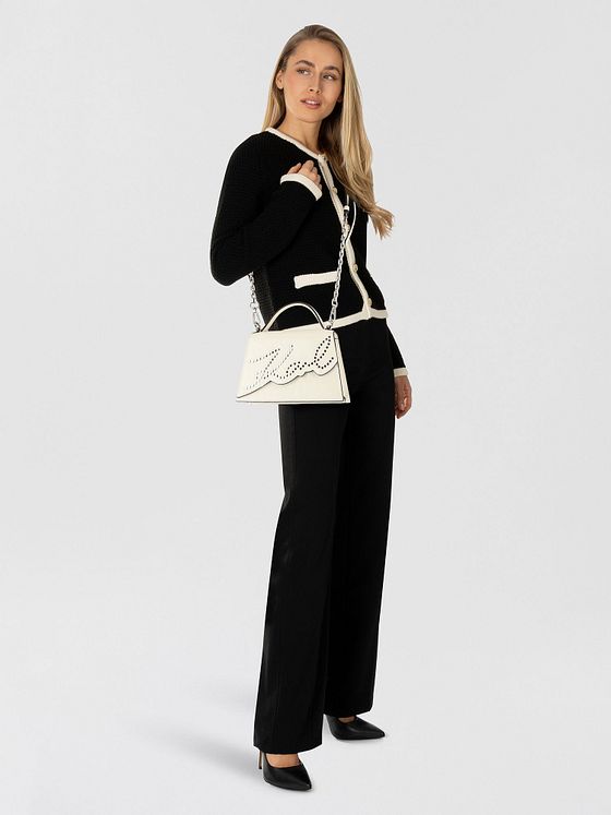 Karl Lagerfeld Signature 2.0 Håndtaske Læder 21 cm