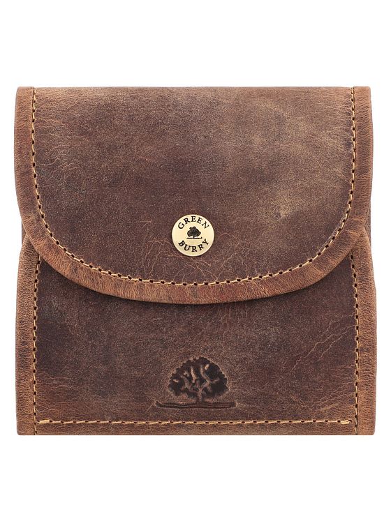 Greenburry Vintage jagtpung i læder 11 cm