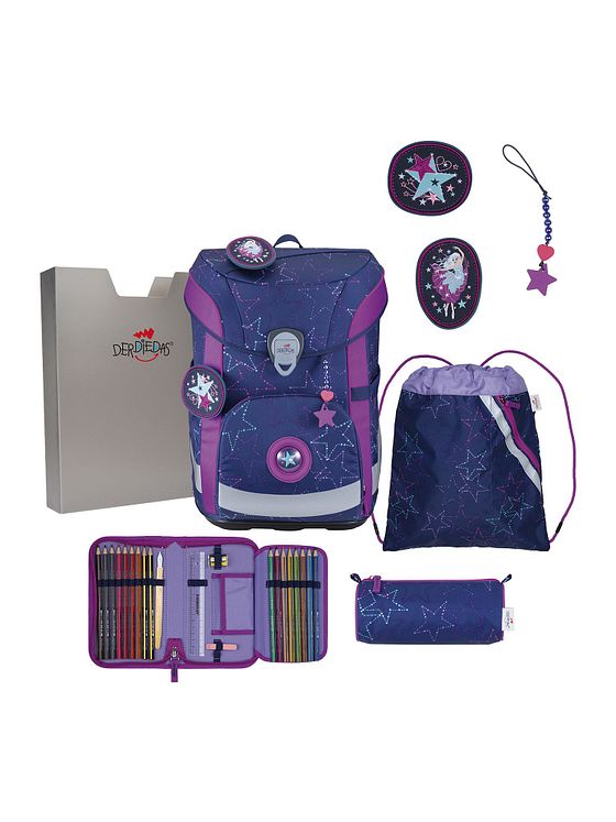 DerDieDas ErgoFlex Easy LED Skoleransel-sæt 5-delt