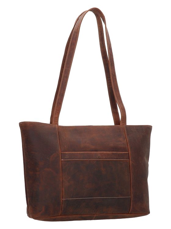 Jack Kinsky Baltimore 18 skuldertaske i læder 34 cm