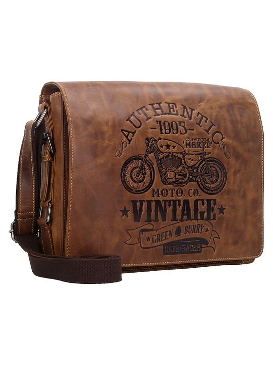 Greenburry Vintage Cafe-Racer Messenger kožený 33 cm