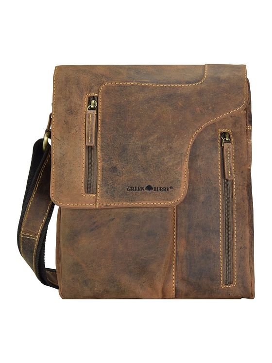 Greenburry Vintage skuldertaske i læder 17 cm