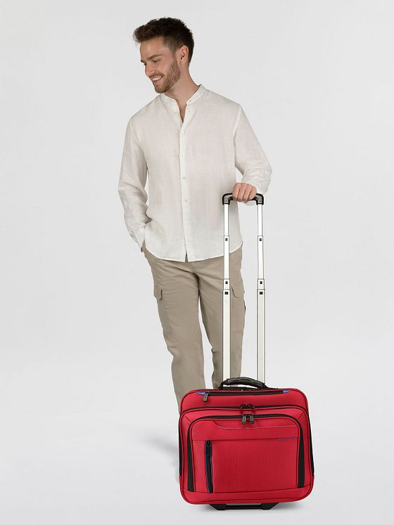 Dermata Obchodní vozík na 2 kolečkách s přihrádkou na notebook 42 cm