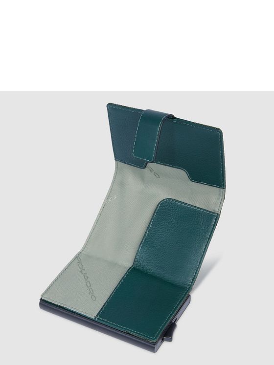 Piquadro PQ-Earth Kreditkortetui RFID-beskyttelse Læder 6.5 cm