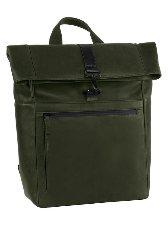 Leonhard Heyden Haag rygsæk læder 40 cm rum til bærbar computer