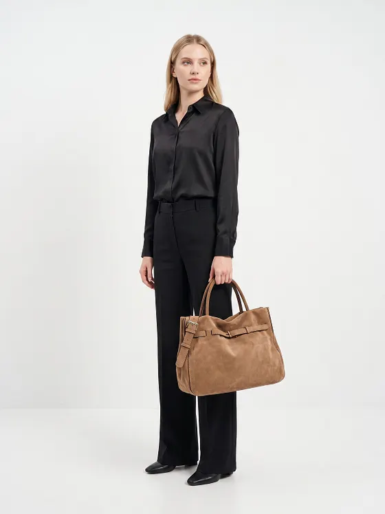 abro Jill Skuldertaske Læder 35 cm