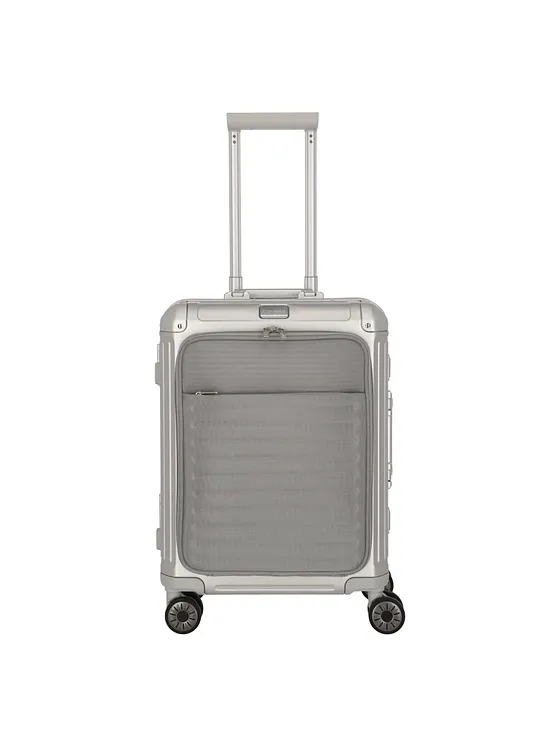 Travelite Maleta de cabina Next de 4 ruedas, de aluminio, 55 cm, con compartimento para portátil Travelite Maleta de cabina Next de 4 ruedas, de aluminio, 55 cm, con compartimento para portátil
