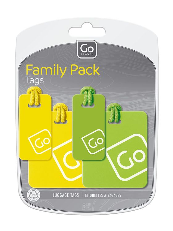 Go Travel Adressemærkatsæt 4 stk. Go Travel Adressemærkatsæt 4 stk.