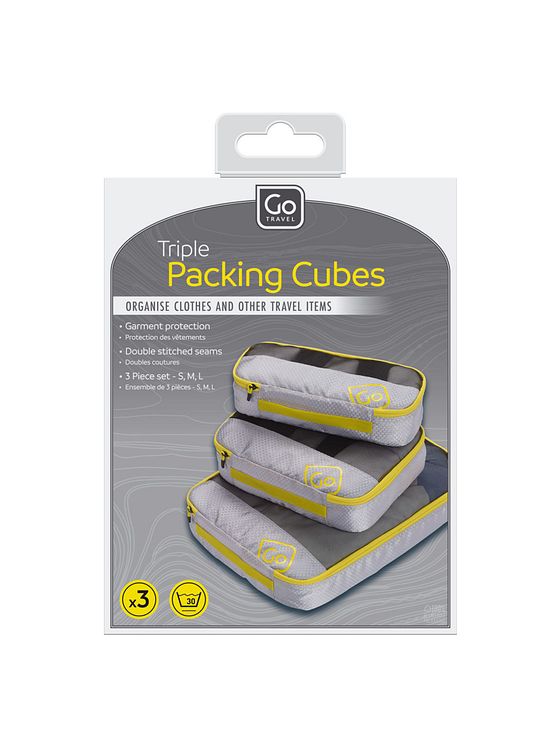Go Travel Packing Cubes taske sæt 3 stk.